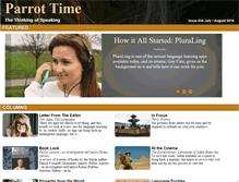 Tablet Screenshot of parrottime.com